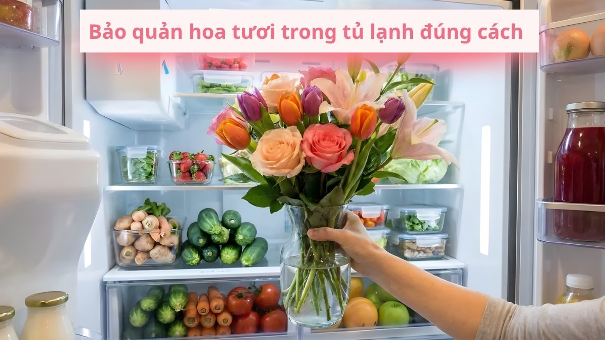 Cách bảo quản hoa tươi trong tủ lạnh hiệu quả